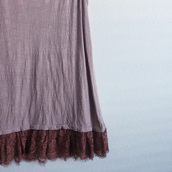 LOGO by Lori Goldstein Floral Lace Sleeveless Tank Top - Picture 6 of 7